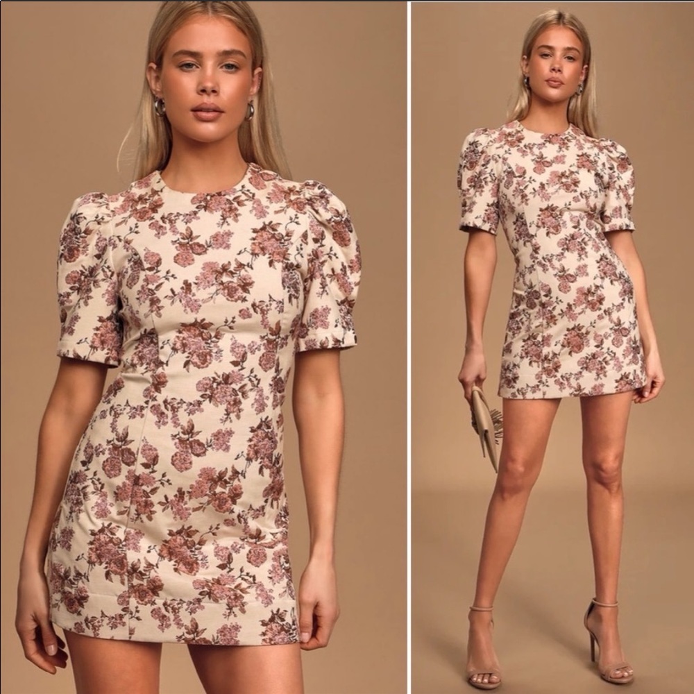 En saison vintage floral mini  dress